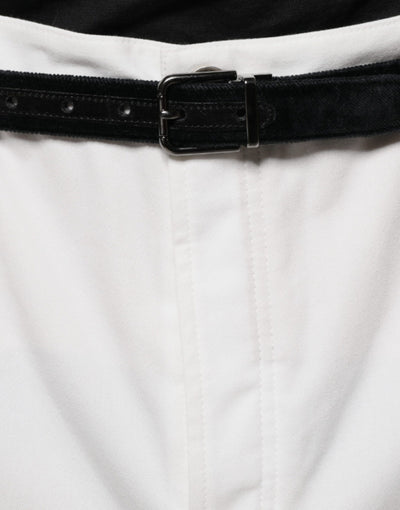 Brunello Cucinelli Witte Katoenen Herenkleding Broek met Toelopende Pijpen
