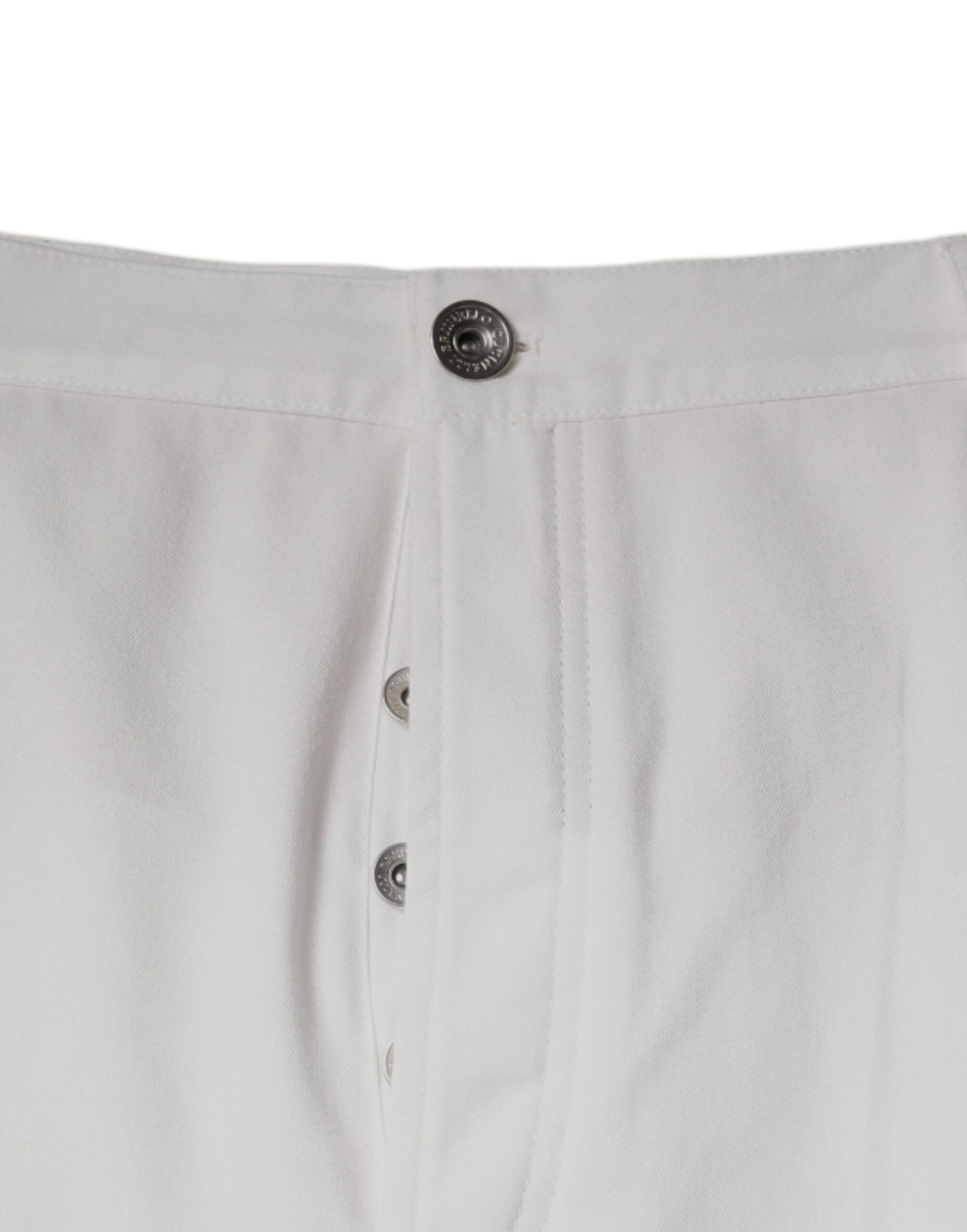Brunello Cucinelli Witte Katoenen Herenkleding Broek met Toelopende Pijpen