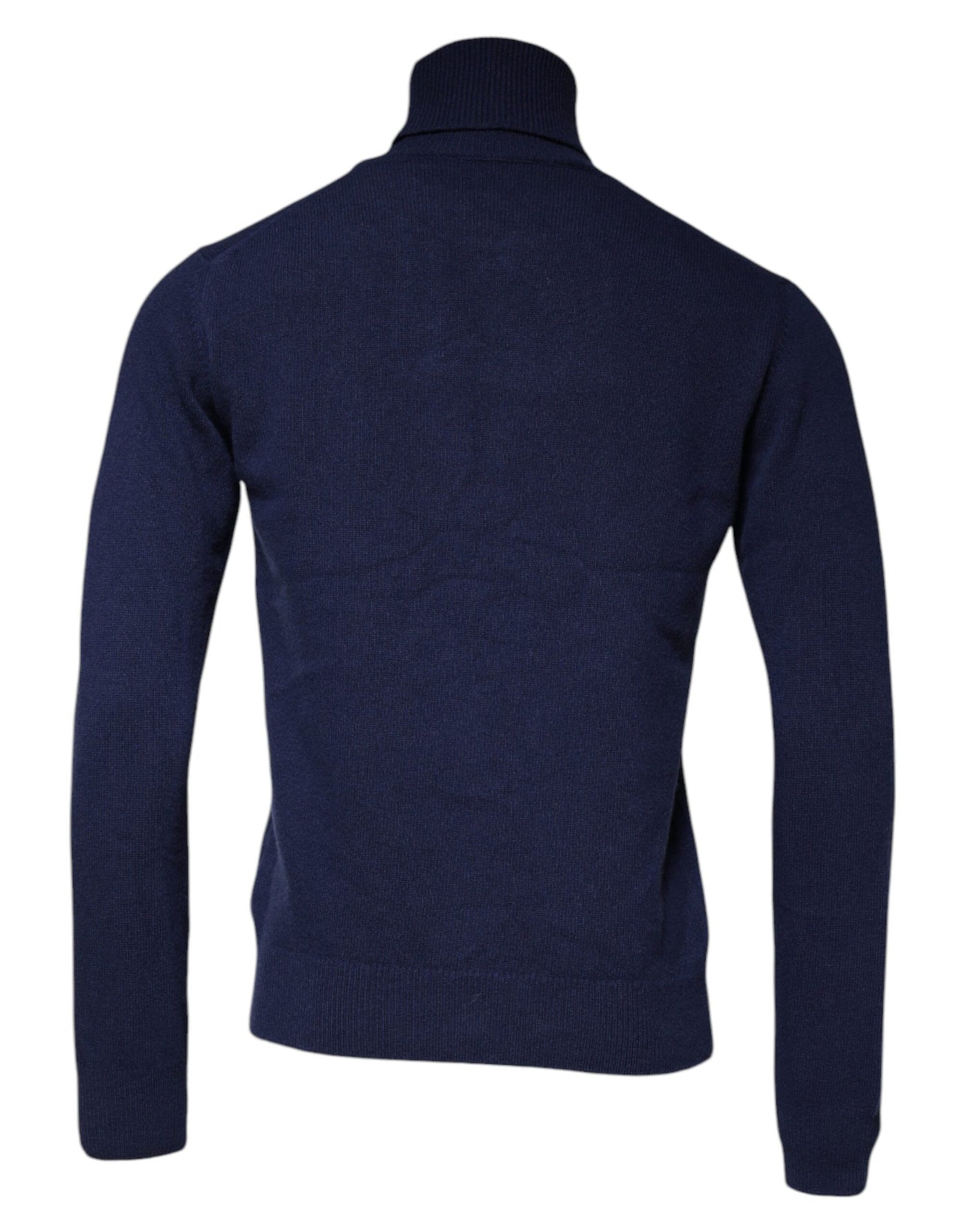 Pull à col roulé en laine bleue Dolce &amp; Gabbana