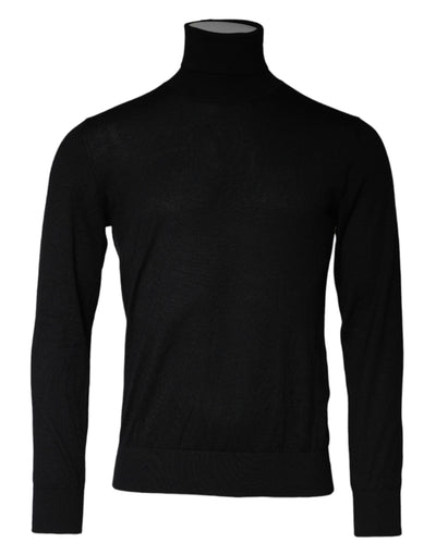 Dolce &amp; Gabbana Zwarte Coltrui met Lange Mouwen
