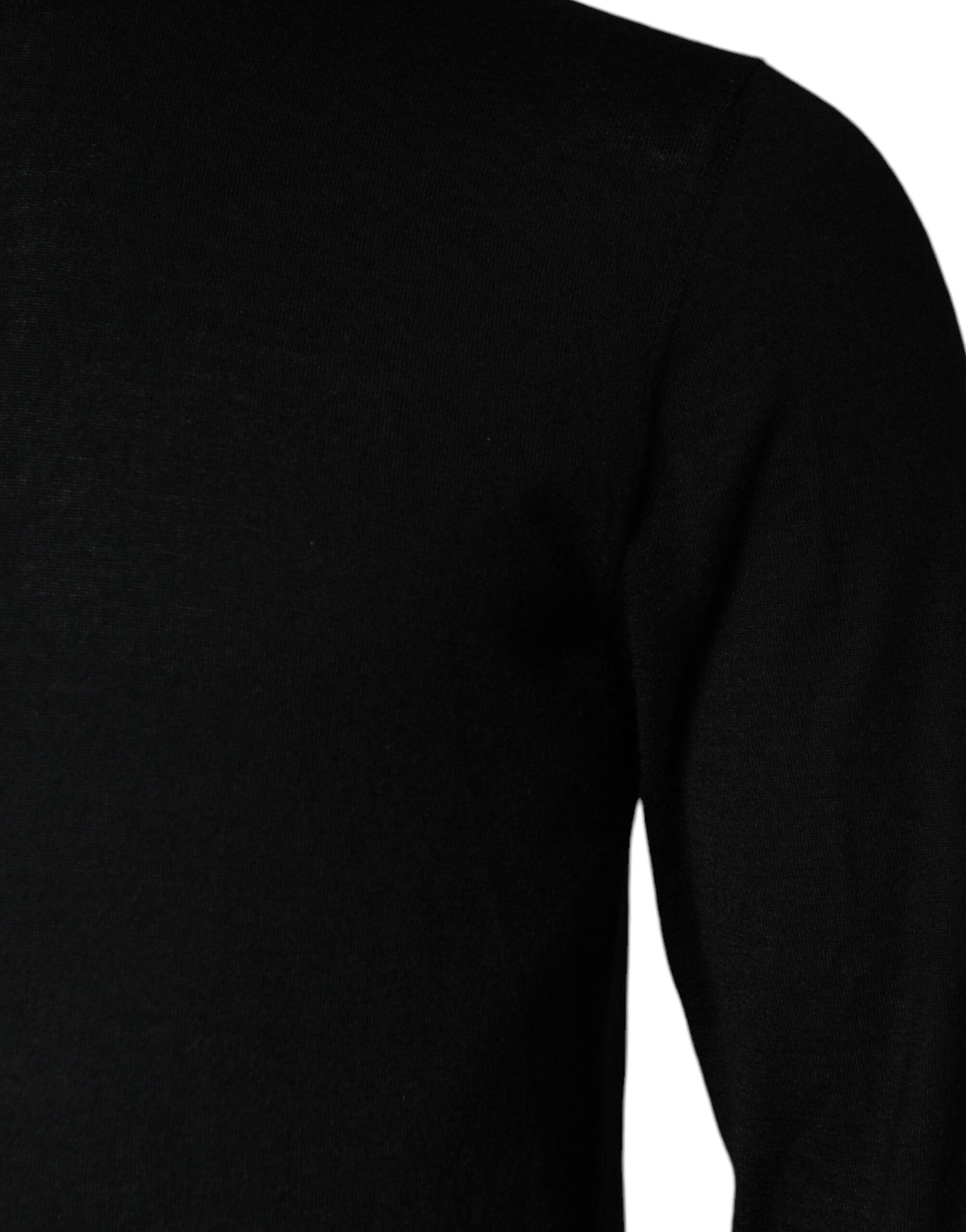 Dolce &amp; Gabbana Zwarte Coltrui met Lange Mouwen