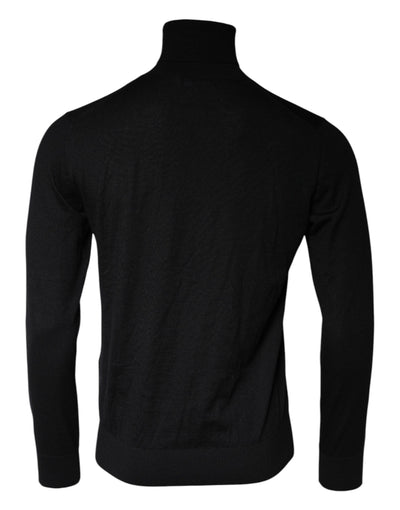 Dolce &amp; Gabbana Zwarte Coltrui met Lange Mouwen