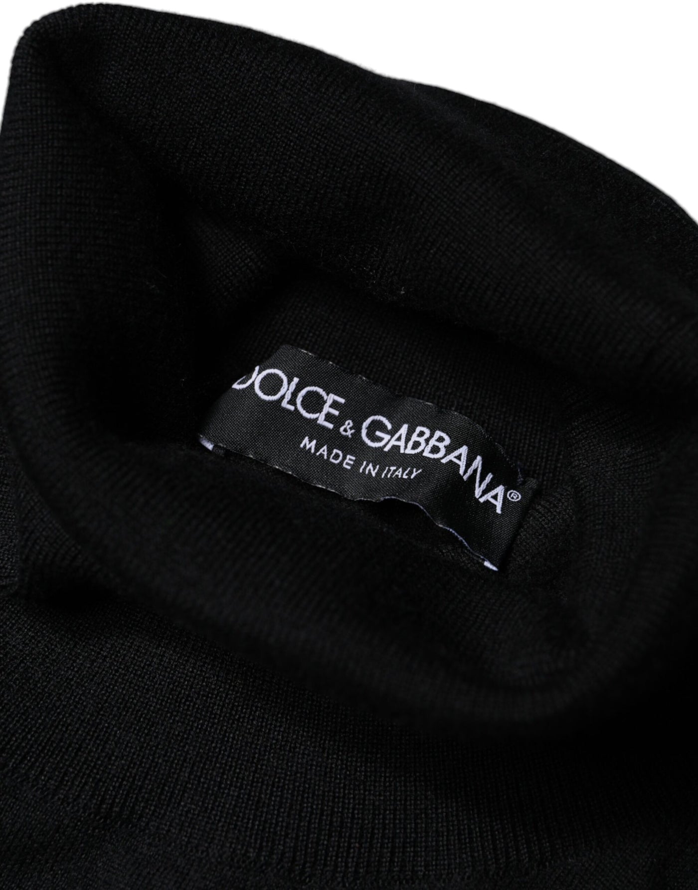 Dolce &amp; Gabbana Zwarte Coltrui met Lange Mouwen