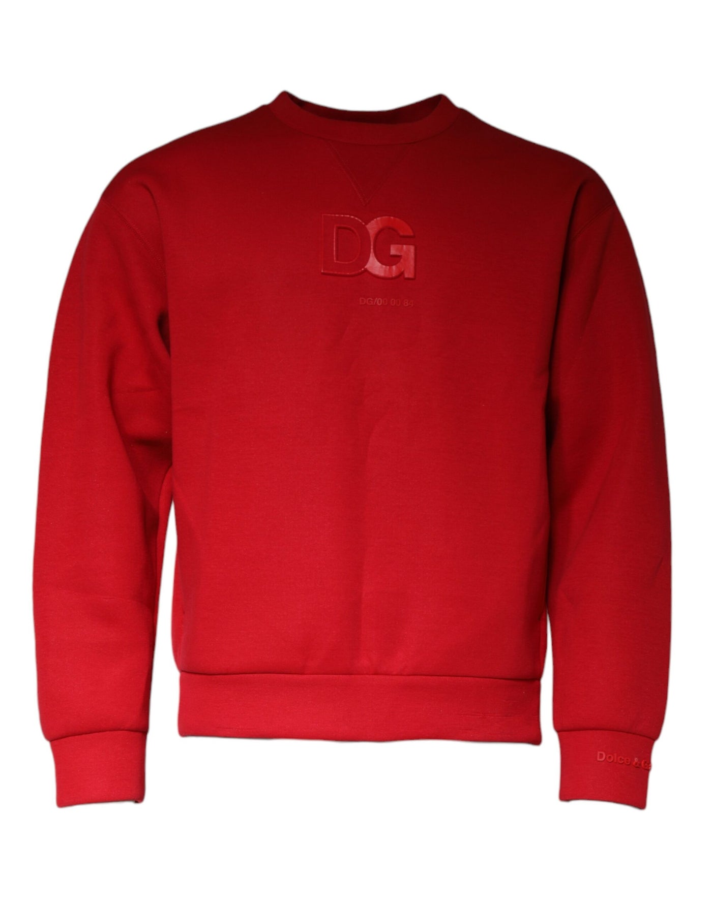 Dolce &amp; Gabbana Maroon DG Logo Katoenen Sweatshirt Trui