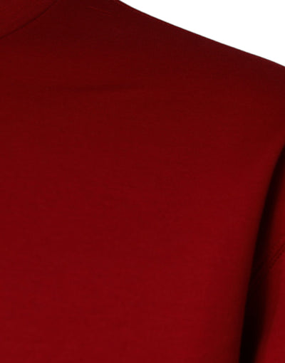 Dolce &amp; Gabbana Maroon DG Logo Katoenen Sweatshirt Trui