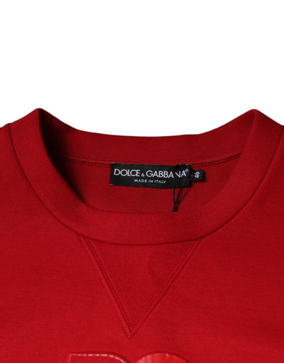 Dolce &amp; Gabbana Maroon DG Logo Katoenen Sweatshirt Trui