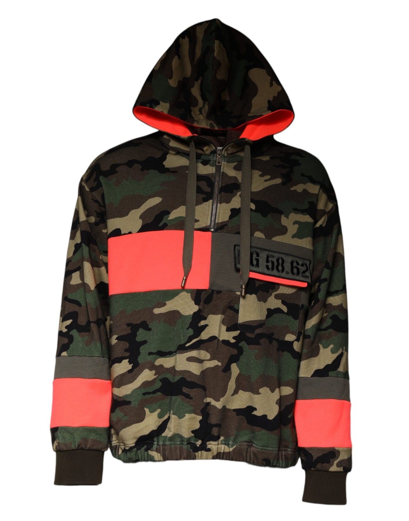 Sweat-shirt à capuche camouflage multicolore Dolce &amp; Gabbana pour homme