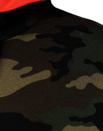 Sweat-shirt à capuche camouflage multicolore Dolce &amp; Gabbana pour homme