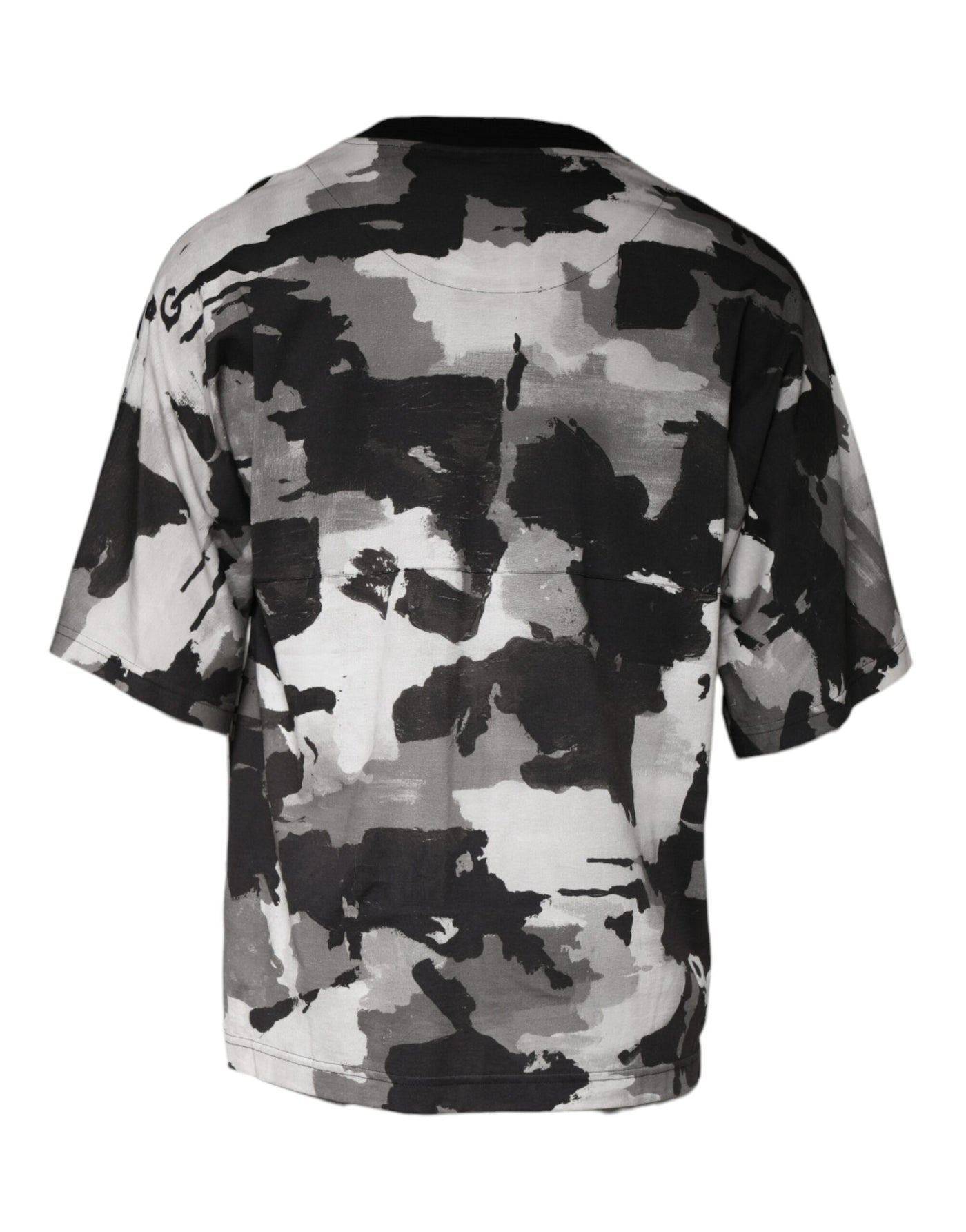Dolce &amp; Gabbana Multicolor Camouflage Katoenen T-shirt met Ronde Hals