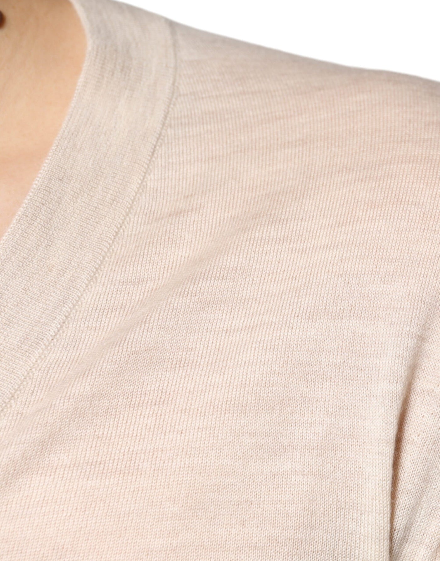 Pull cardigan boutonné en cachemire beige Dolce &amp; Gabbana