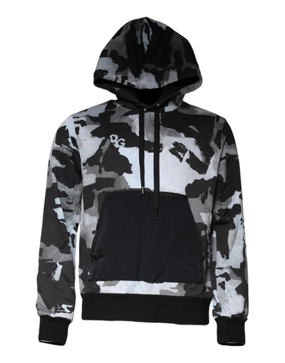 Pull à capuche camouflage multicolore Dolce &amp; Gabbana pour homme