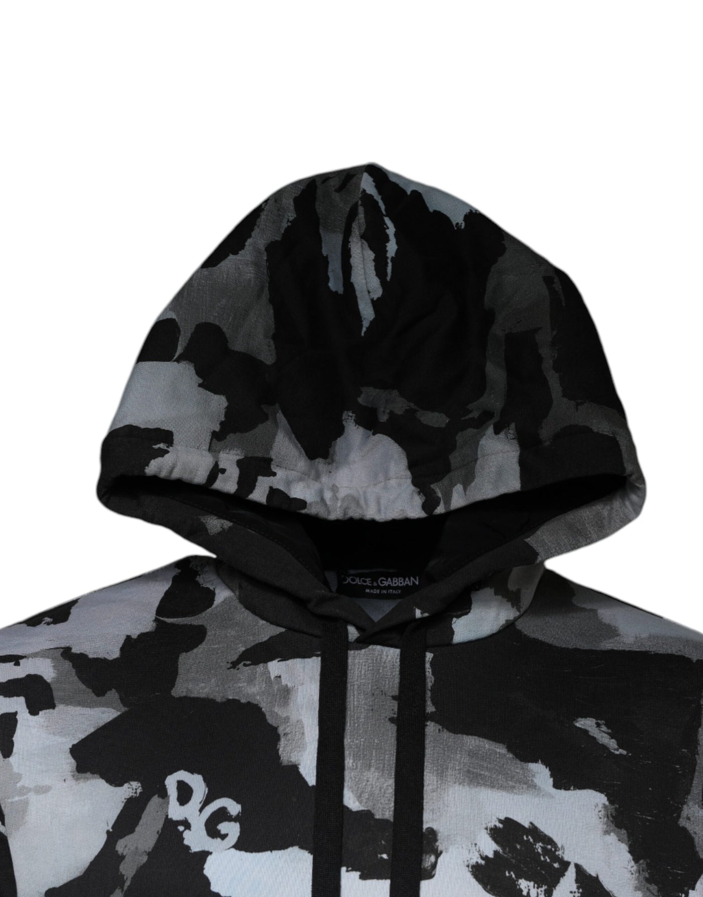 Pull à capuche camouflage multicolore Dolce &amp; Gabbana pour homme
