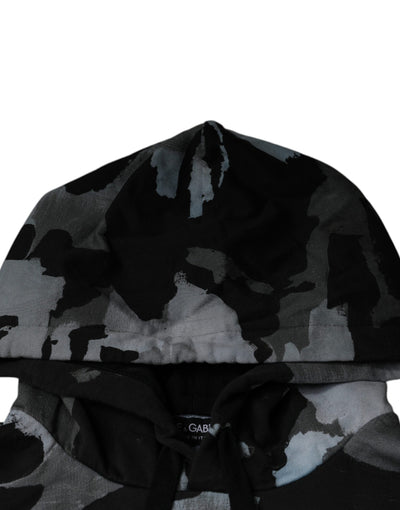 Pull à capuche camouflage multicolore Dolce &amp; Gabbana pour homme