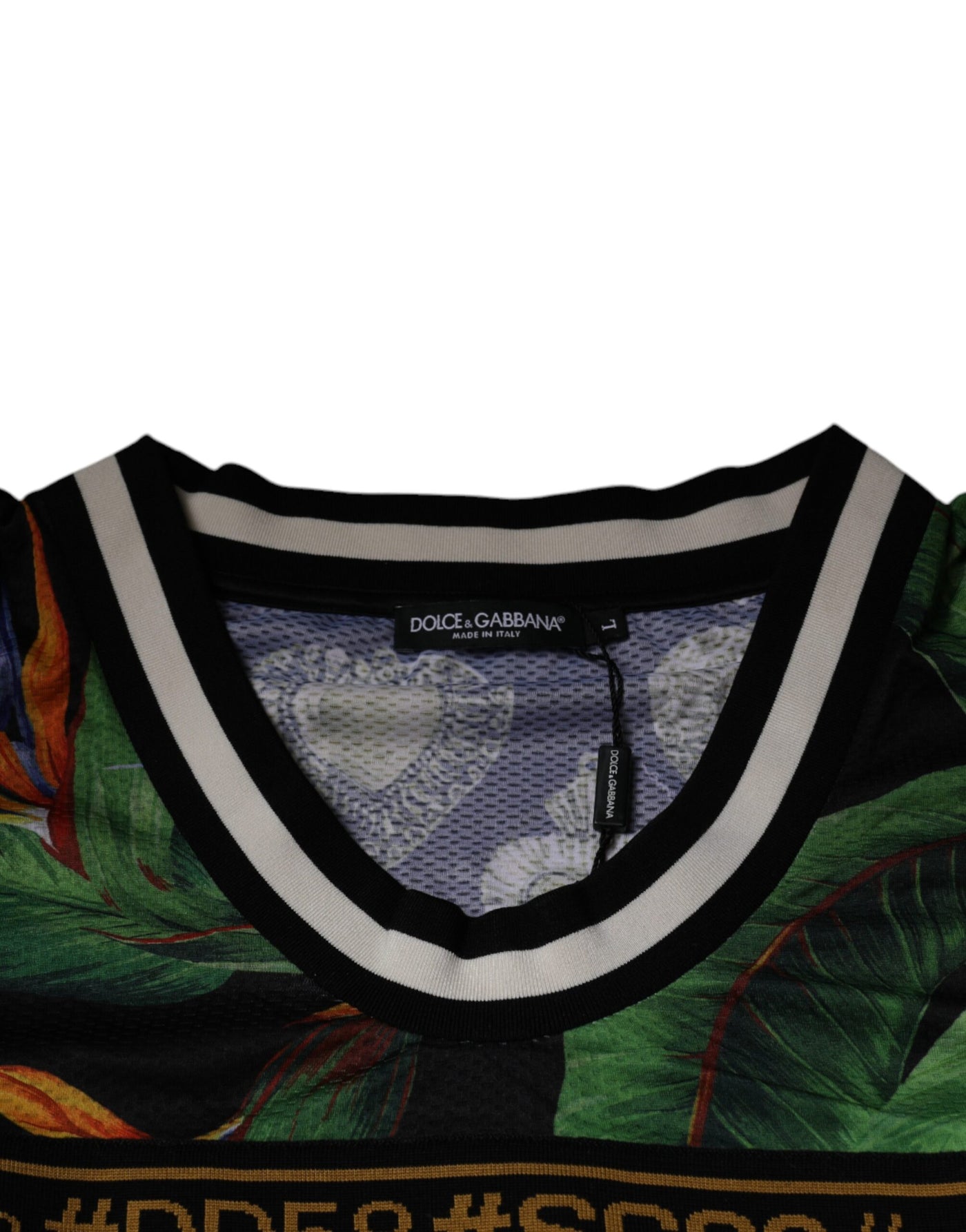 Dolce &amp; Gabbana Multicolor Tropisch Mouwloos Tank T-shirt