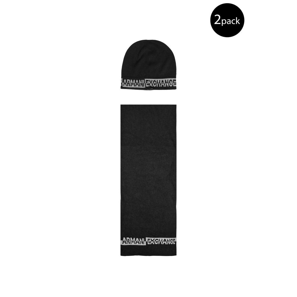 Armani Exchange Zwarte Polyamide Sjaal