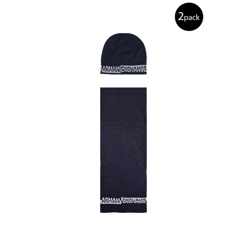 Armani Exchange Blauwe Polyamide Sjaal