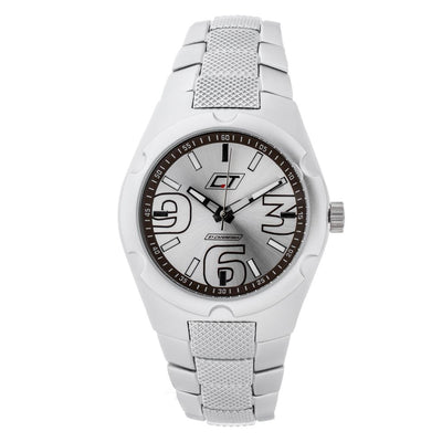 Montre Chronotech en acier inoxydable argenté