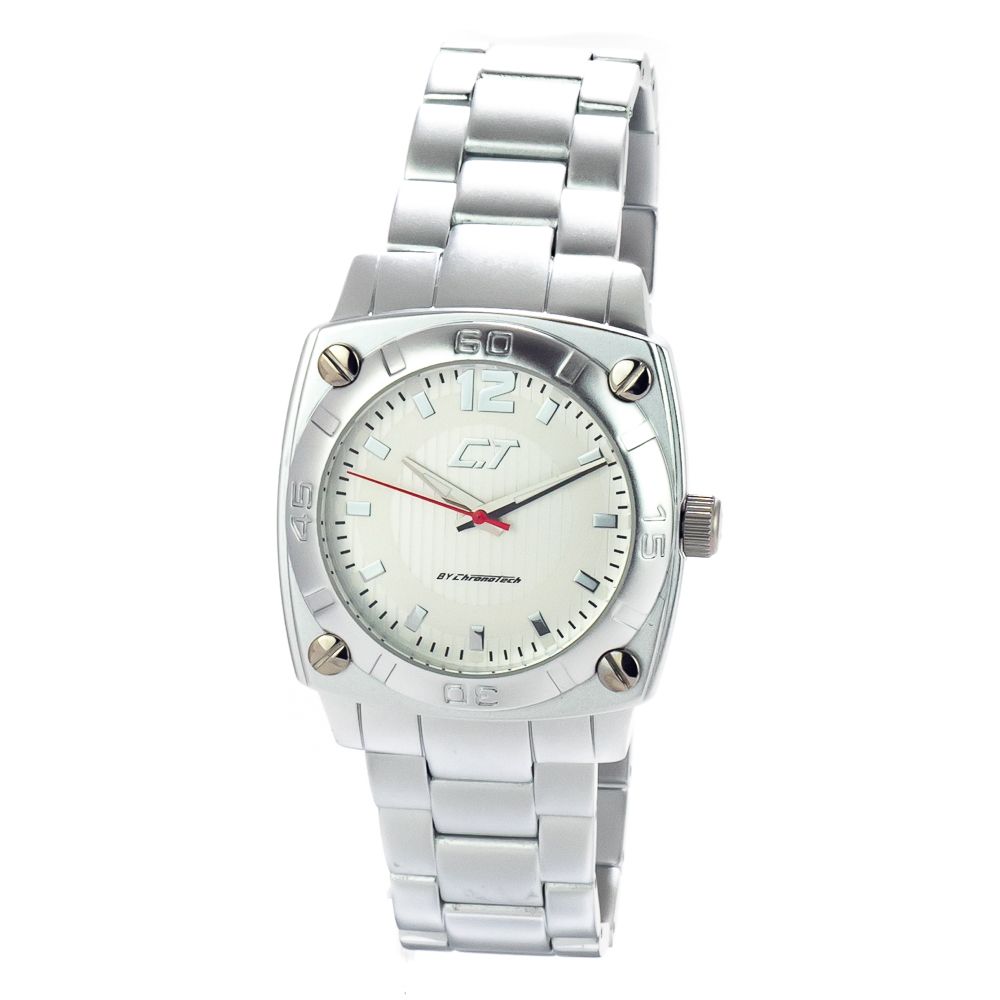 Montre Chronotech en aluminium argenté