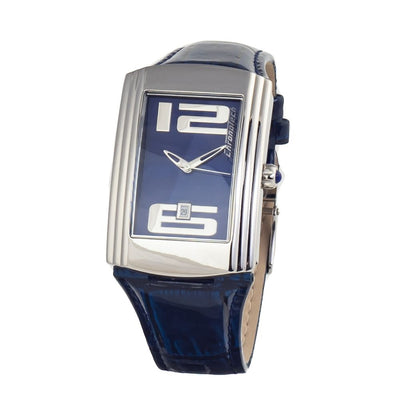 Montre Chronotech en cuir bleu