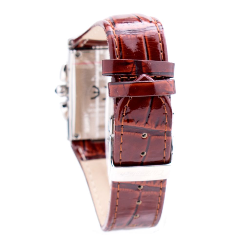 Montre Chronotech en cuir marron