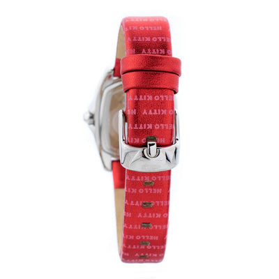 Chronotech Rood Leren Horloge