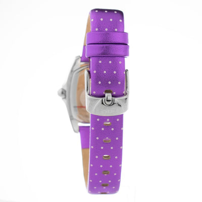 Chronotech Paars Leren Horloge