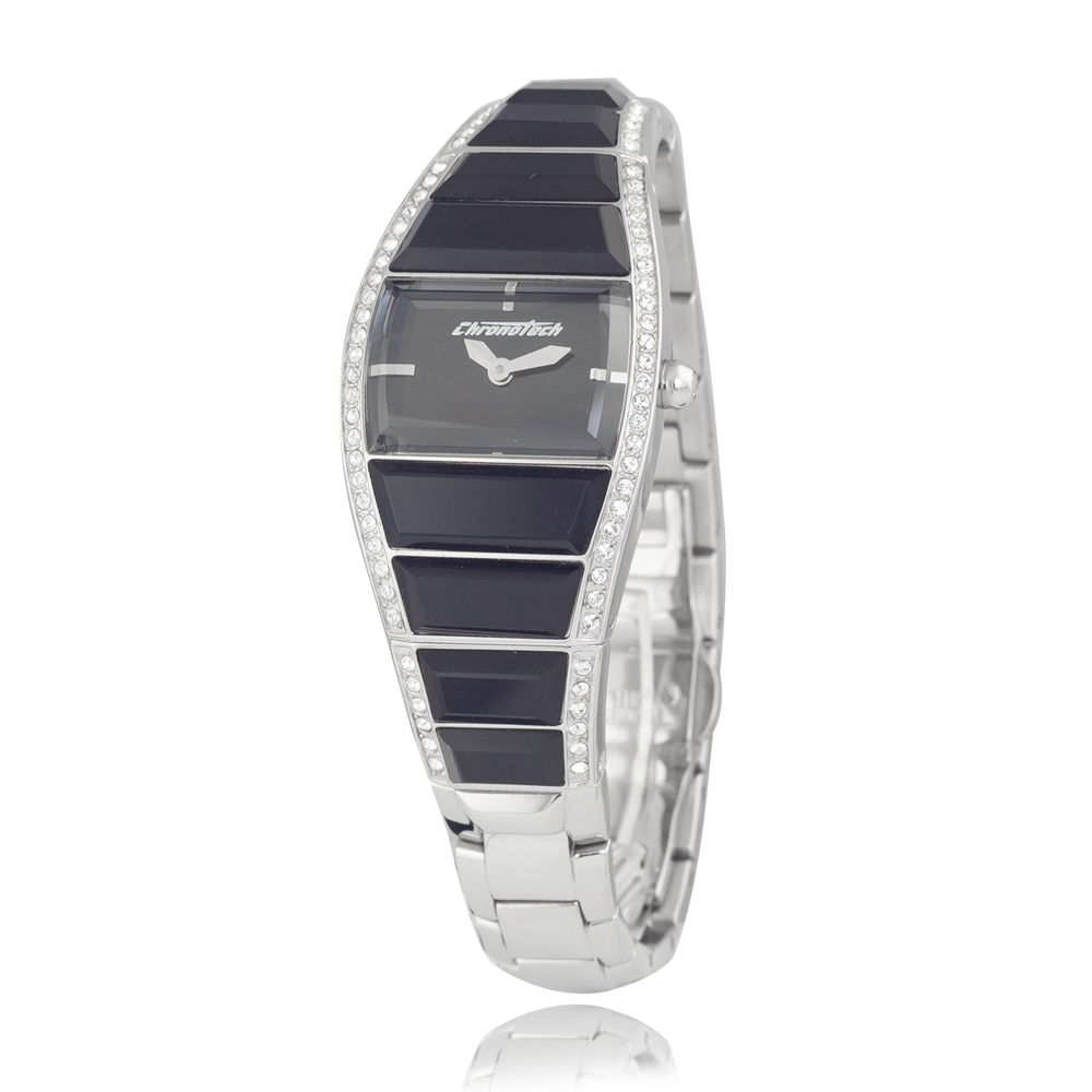Chronotech Zilveren Roestvrijstalen Horloge