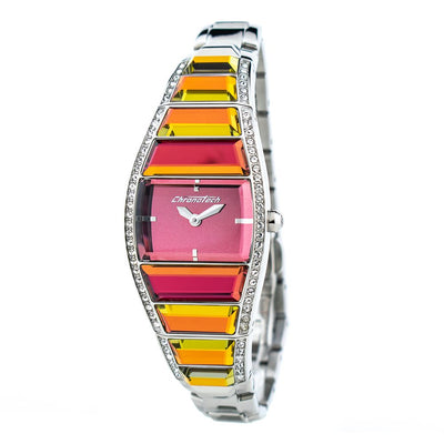 Chronotech Silver Stainless Steel Watch