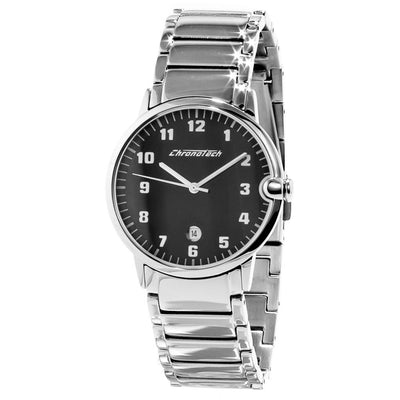 Montre Chronotech en acier inoxydable argenté