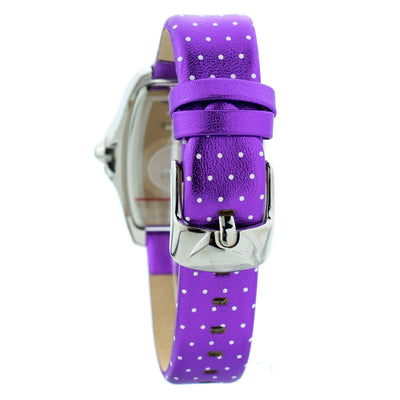 Chronotech Paars Leren Horloge