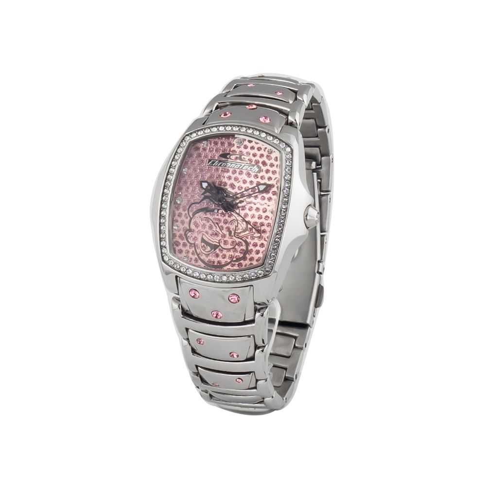 Chronotech Zilveren Roestvrijstalen Horloge