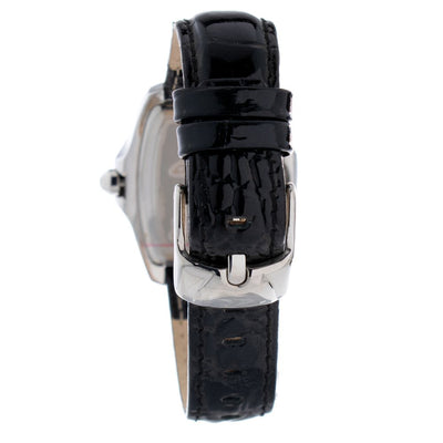 Chronotech Zwart Leren Horloge