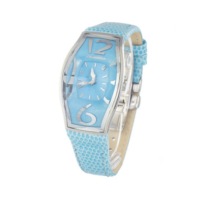 Chronotech Blauw Leren Horloge