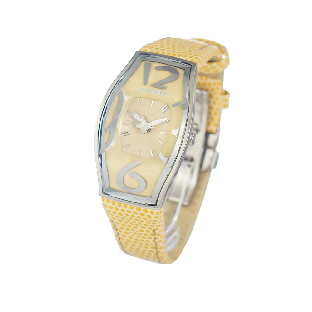 Chronotech Geel Leren Horloge