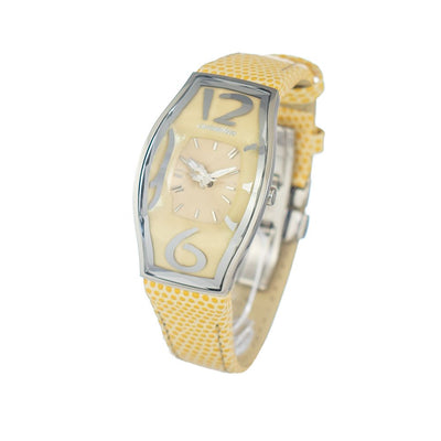 Chronotech Geel Leren Horloge