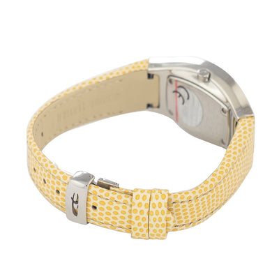 Chronotech Geel Leren Horloge