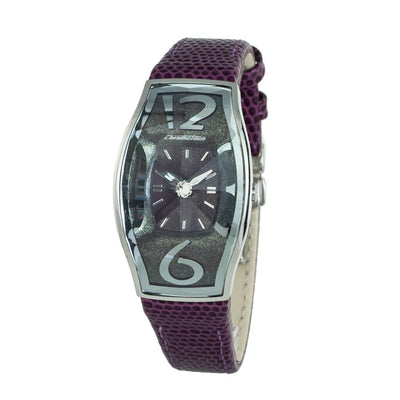 Chronotech Paars Leren Horloge