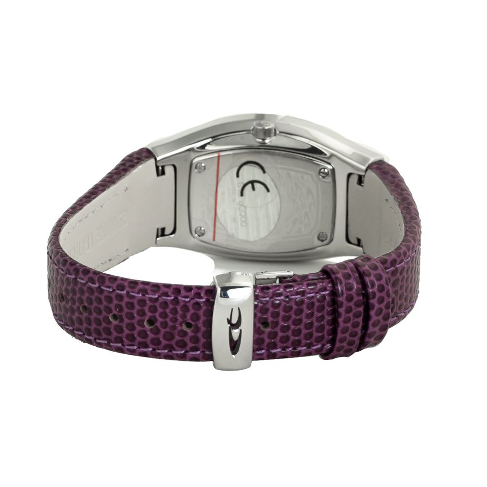 Chronotech Paars Leren Horloge