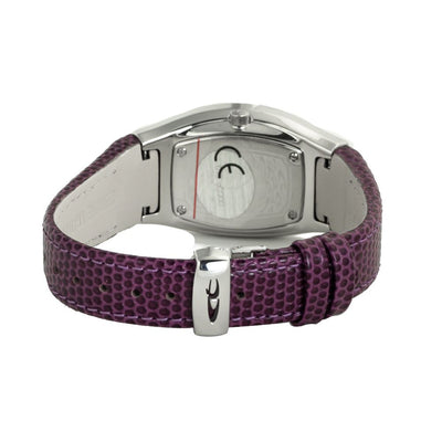 Chronotech Paars Leren Horloge