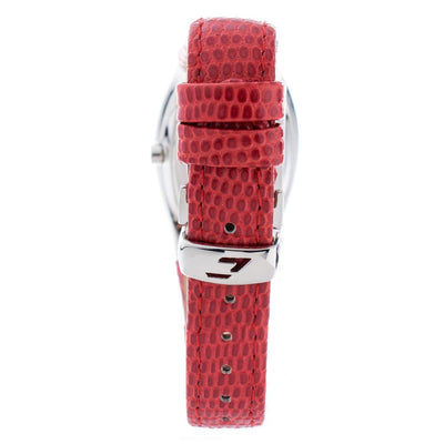 Chronotech Rood Leren Horloge