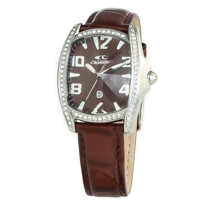 Chronotech Bruin Leren Horloge