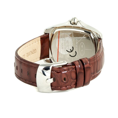 Chronotech Bruin Leren Horloge