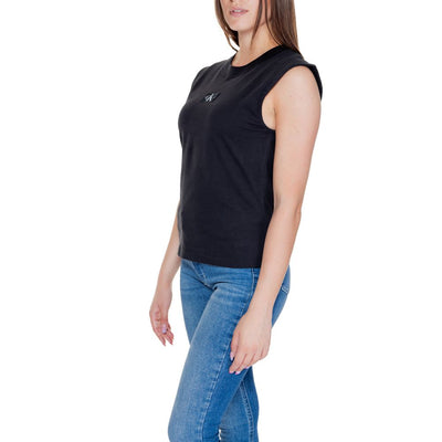 T-shirt en coton noir Calvin Klein Jeans