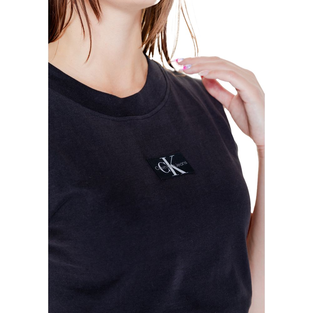 T-shirt en coton noir Calvin Klein Jeans