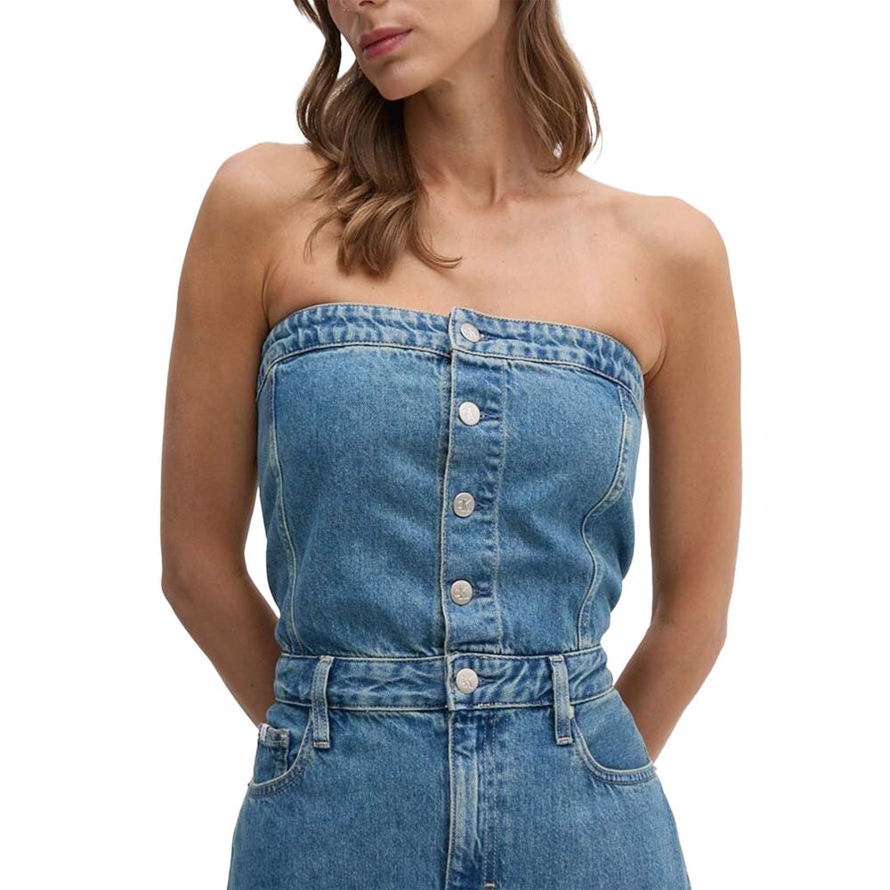 Calvin Klein Jeans Blauw Katoen Lang