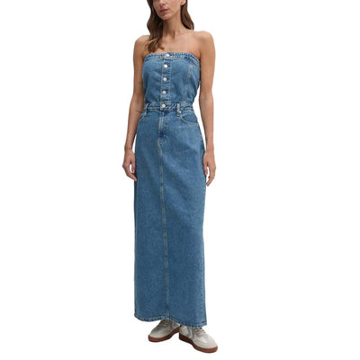 Calvin Klein Jeans Blauw Katoen Lang