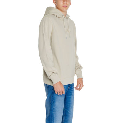 Calvin Klein Jeans Beige Recycled Cotton Hoody