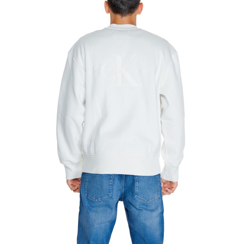 Calvin Klein Jeans Wit Sweatshirt van Gerecycled Katoen