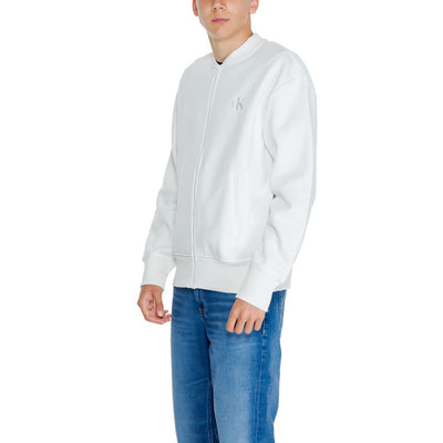 Calvin Klein Jeans Wit Sweatshirt van Gerecycled Katoen