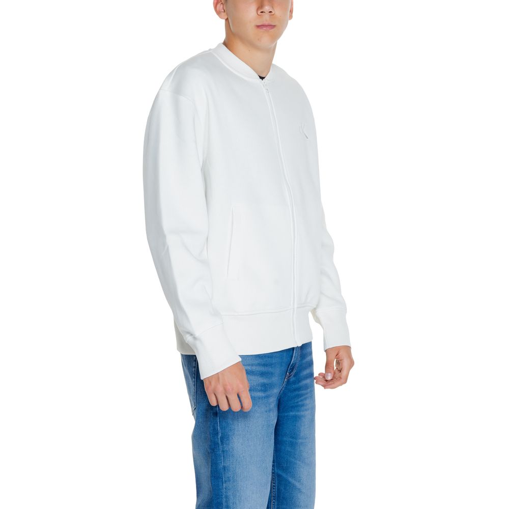 Calvin Klein Jeans Wit Sweatshirt van Gerecycled Katoen